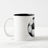 Im Beautiful Im Good Soccer Ball Zweifarbige Tasse (Links)
