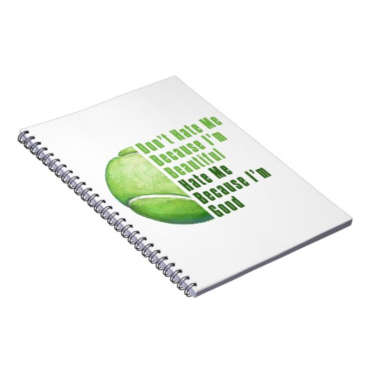 Im Beautiful Im Good Tennis Ball Notizblock (Rechte Seite)