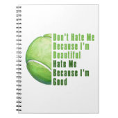 Im Beautiful Im Good Tennis Ball Notizblock (Vorderseite)