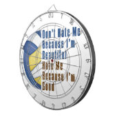 Im Beautiful Im Good Volleyball Dartscheibe (Vorderseite rechts)