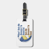 Im Beautiful Im Good Volleyball Gepäckanhänger (Vorderseite vertikal)