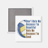 Im Beautiful Im Good Volleyball Magnet (Vorderseite/Rückseite)