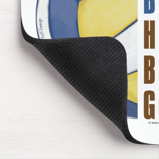 Im Beautiful Im Good Volleyball Mousepad (Ecke)
