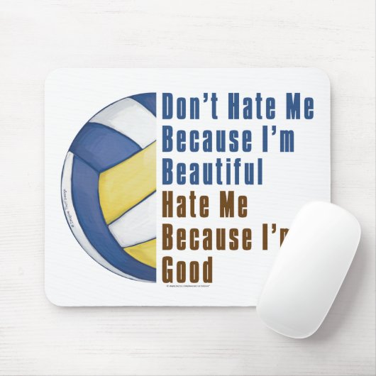 Im Beautiful Im Good Volleyball Mousepad (Mit Mouse)
