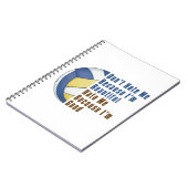 Im Beautiful Im Good Volleyball Notizblock (Linke Seite)