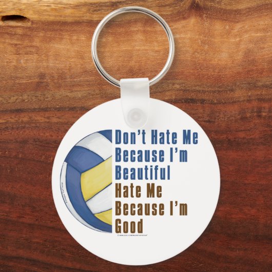 Im Beautiful Im Good Volleyball Schlüsselanhänger (Vorderseite)