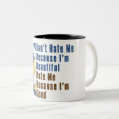 Im Beautiful Im Good Volleyball Zweifarbige Tasse (VorderseiteRechts)