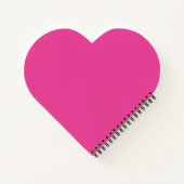 "I'm Beautiful Pink" - heartförmiges Notebook Notizblock (Rückseite)