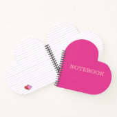 "I'm Beautiful Pink" - heartförmiges Notebook Notizblock (Innenseite)