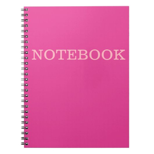 "I'm Beautiful Pink" Notebook Notizblock (Vorderseite)