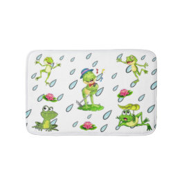 im Begriff, einen Froschbad zu nehmen Badematte