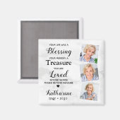 Im Beileid "Benutzerdefiniertes 3-Foto" für Erinne Magnet (Vorderseite/Rückseite)