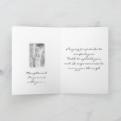 Im Beileid gefaltete Gruß-Karte Karte (Innenseite)