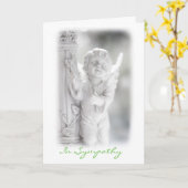 Im Beileid gefaltete Gruß-Karte Karte (Gelbe Blume)