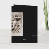 Im Beileid - Polnisches - Engel mit Harfe Karte (Rückseite)