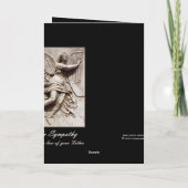 Im Beileid - Vaterverlust - Engel mit Harfe Karte (Rückseite)