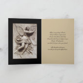 Im Beileid - Verlust der Schwester - Engel mit Har Karte (Innenseite)