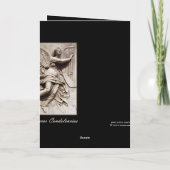 Im Beileid - Verlust von Ehemann - Engel mit Harfe Karte (Rückseite)