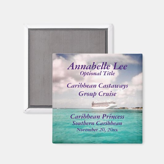 Im Bereich des benutzerdefinierten GruppenCruise M Magnet (Vorderseite/Rückseite)