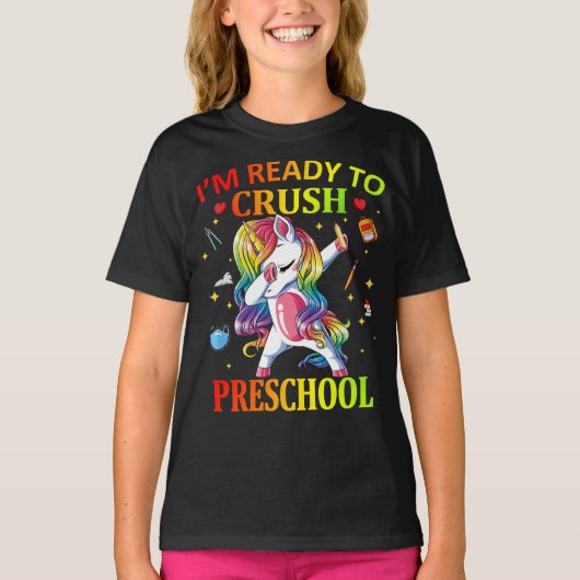 IM BEREIT ZUM CRUSH PreSchool Unicorn T-Shirt (Vorderseite)