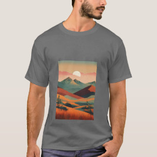 Im Berg verloren Retro-Abenteuer-T-Shirt T-Shirt