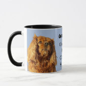 Im Besitz einer Ruby Cavalier King Charles Spaniel Tasse (Links)