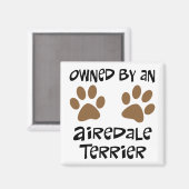 Im Besitz eines Airedale Terrier Magnet (Vorderseite/Rückseite)