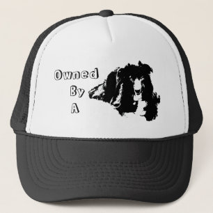 Im Besitz eines Border Collies Lustiger Hund  Truckerkappe