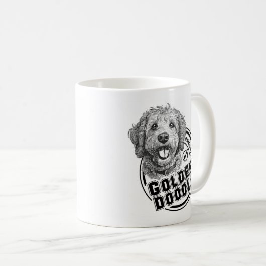 Im Besitz eines Goldendoodles Kaffeetasse (VorderseiteRechts)