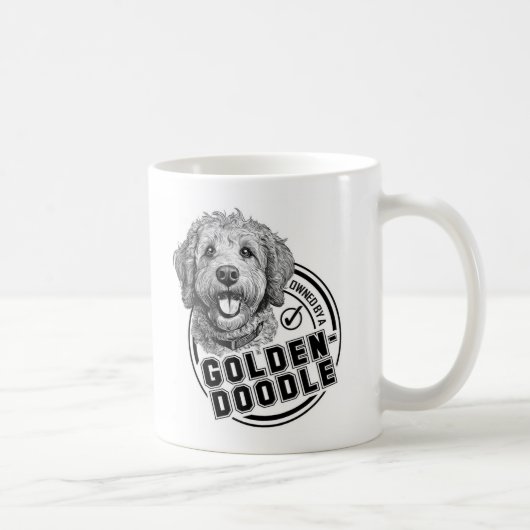 Im Besitz eines Goldendoodles Kaffeetasse (Rechts)