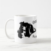 Im Besitz eines Grenzgängers Collie Funny Dog Kaffeetasse (Links)