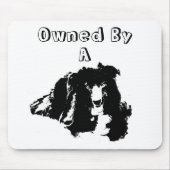 Im Besitz eines Grenzgängers Collie Funny Dog Mousepad (Vorne)