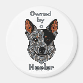 Im Besitz eines Heelers (blau) Magnet