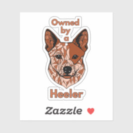 Im Besitz eines Helfers (rot) Aufkleber