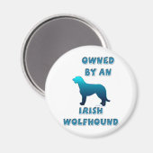 Im Besitz eines irischen Wolfhound Magnet (Vorderseite/Rückseite)