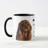 Im Besitz eines Ruby Cavalier King Charles Spaniel Tasse (Links)