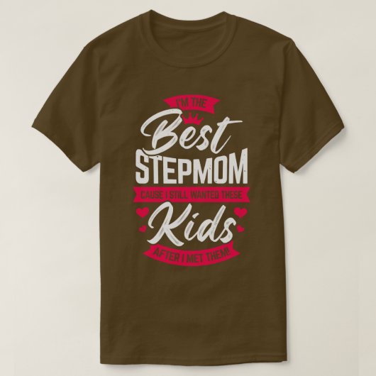 Im besten Stepmutterstiefmütterchen Mama Geschenk T-Shirt (Design vorne)
