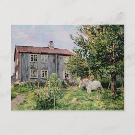 Im Betrieb, 1889 Postkarte (Vorderseite)