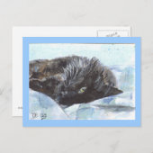 Im Bett Postkarte (Vorne/Hinten)