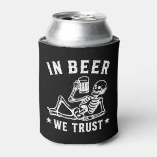 Im Bier vertrauen wir auf chillendes Skelett Beer Dosenkühler