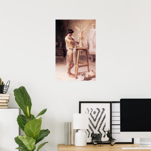 Im Bildhauerstudio Poster (Heimbüro)