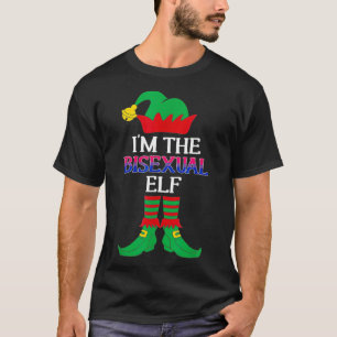 Im Bisexual Elf Squad Familie Weihnachten Pajamas T-Shirt