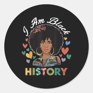 Im Black History Month African American History Ce Runder Aufkleber