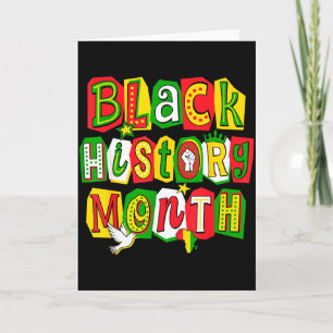 Im Black History Month Afroamerikanische Schwarze  Karte