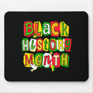 Im Black History Month Afroamerikanische Schwarze  Mousepad