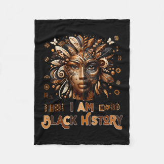 Im Black History Month Pride Melanin African Women Fleecedecke