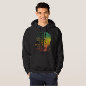 Im Black Woman Beautiful Intelligent African Ameri Hoodie (Vorne ganz)