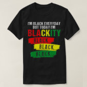 Im Blackity Black African American Black Power Jun T-Shirt (Design vorne)