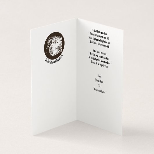 Im bleak, mitten im Winter (Innenseite)