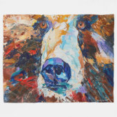 Im Blick des Bären Fleece-Decke Fleecedecke (Vorderseite (Horizontal))